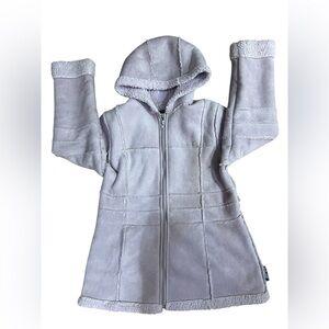 Rothschild Girls Lavender Faux Shearling Winter Coat Size Large 14